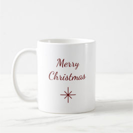 Taza De Café Clásica Navidad sencilla