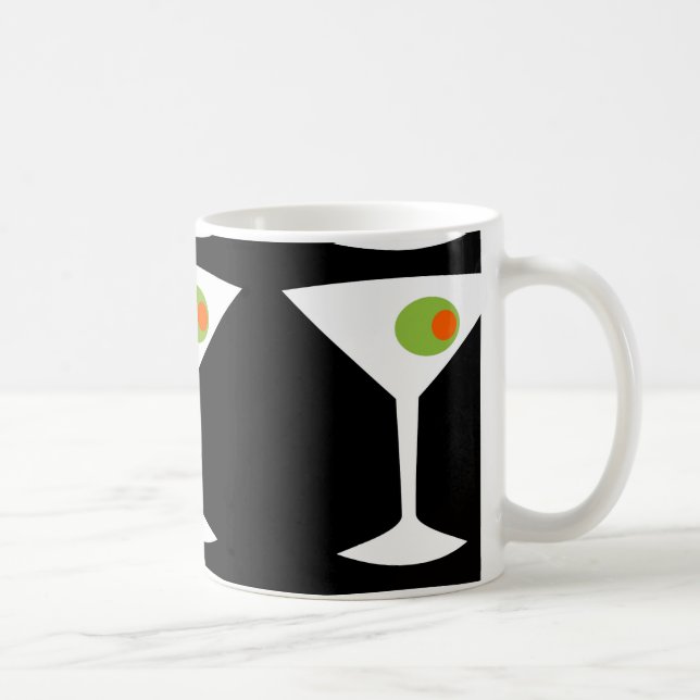 Taza De Café Clásica película Martini Café Mug (Negro) (Derecha)