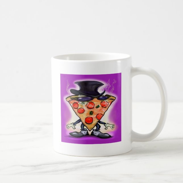 Taza De Café Clásica Pizza (Derecha)