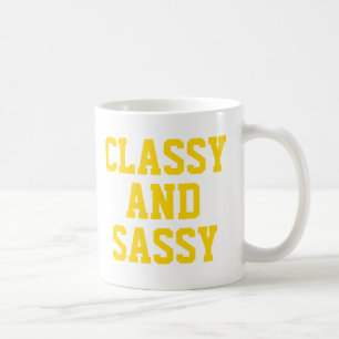 Taza De Café Clásica y Sassy Mug   Mug de eslogan de humor rosa