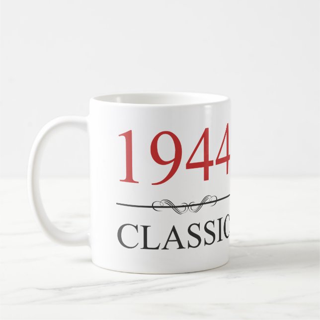 Taza De Café Clásico 1944 80º cumpleaños (Izquierda)