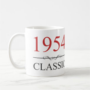 Taza De Café Clásico 1954 70º cumpleaños