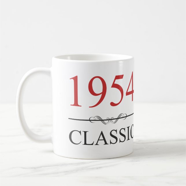 Taza De Café Clásico 1954 70º cumpleaños (Izquierda)