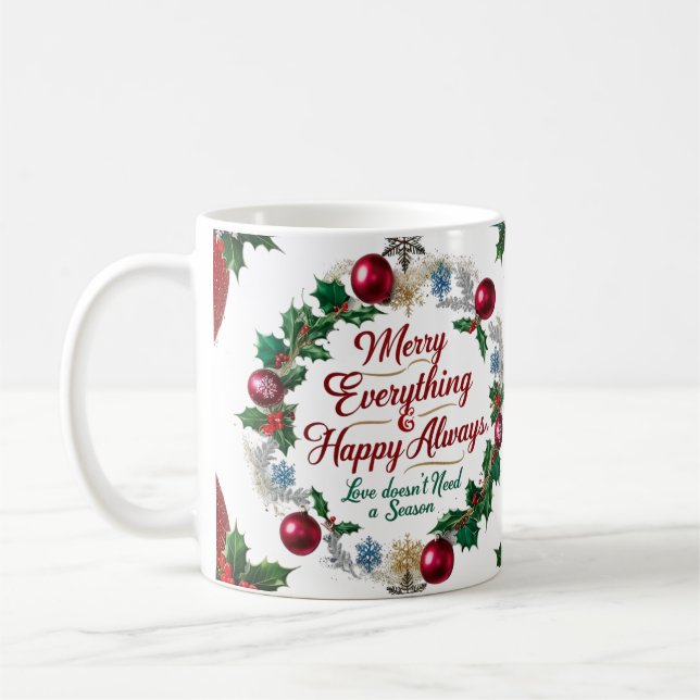 Taza De Café Clásico “Alegre Todo y Feliz Siempre”  (Izquierda)