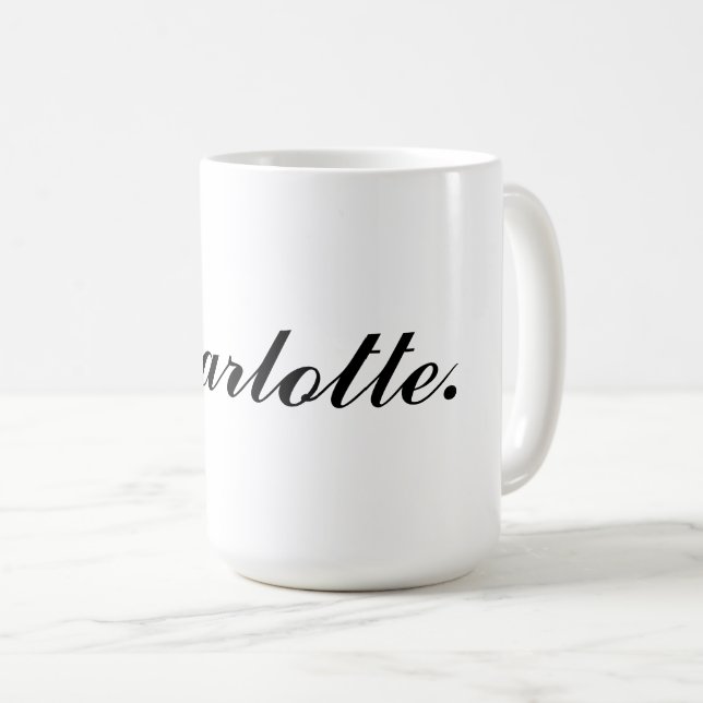 Taza De Café Clásico Café Mug Con Su Nombre Personalizado (Anverso derecho)