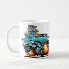 Taza De Café Clásico Cincuenta Personalizado de coche muscular 