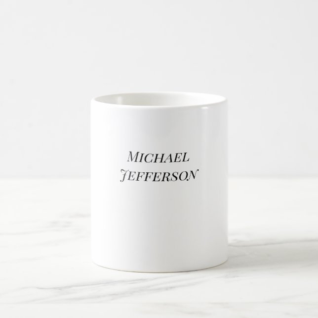 Taza De Café Clásico Creativo de moda Negro y Blanco (Centro)