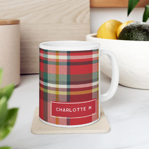 Taza De Café Clásico Cuadro Personalizado Colorido