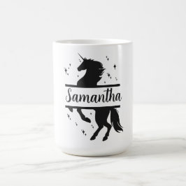 Taza De Café Clásico de 15 oz personalizado de Unicorn