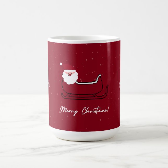 Taza De Café Clásico de Navidad de Santa Merry (Centro)