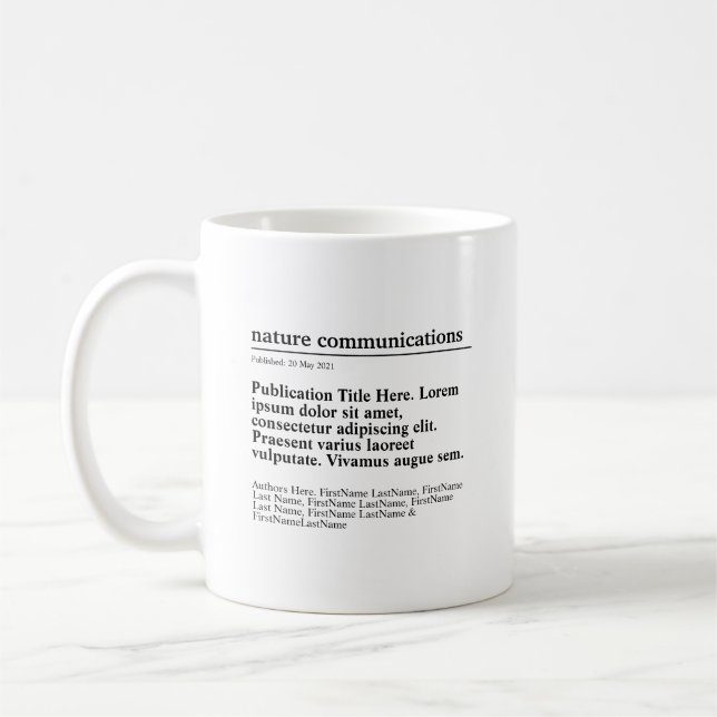 Taza De Café Clásico de publicación personalizada Mug
