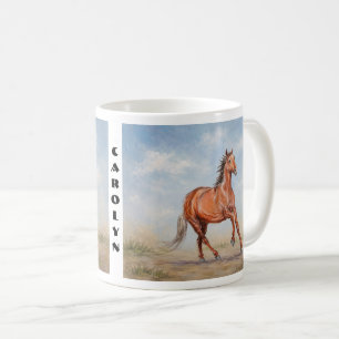 Taza De Café Clásico del Caballo Majestuoso