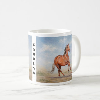 Taza De Café Clásico del Caballo Majestuoso