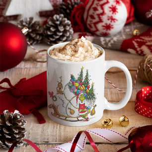 Taza De Café Clásico El Grinch   El Slei Grinch & Max Runaway