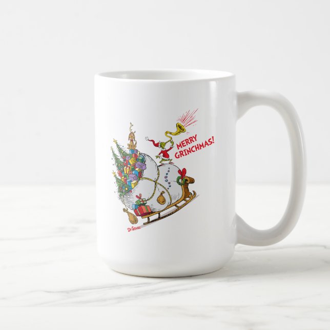 Taza De Café Clásico El Grinch | ¡Feliz Navidad! (Derecha)