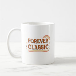 Taza De Café Clásico Eterno – Tipografía Retro Minimalista iMug