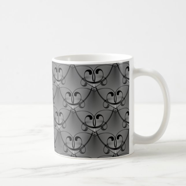 Taza De Café Clásico Glam Mug, gris oscuro (Derecha)