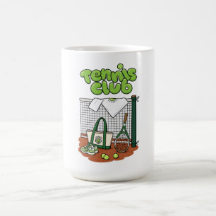 Taza De Café Clásico Gráfico Deportivo Club de Tenis – Verde Te