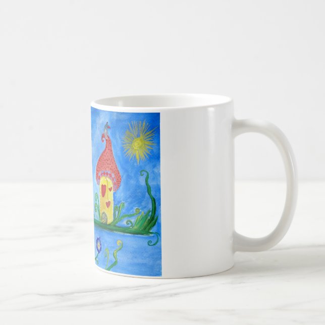 Taza De Café Clásico Ilustracion infantil Mug Blanco (Derecha)