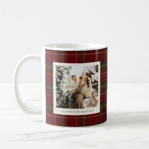 Taza De Café Clásico Minimalista Cuadro Rojo 2 Foto