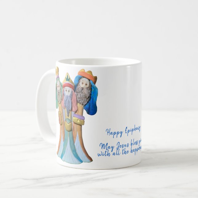 Taza De Café Clásico Mug Happy Epiphany (Anverso izquierdo)