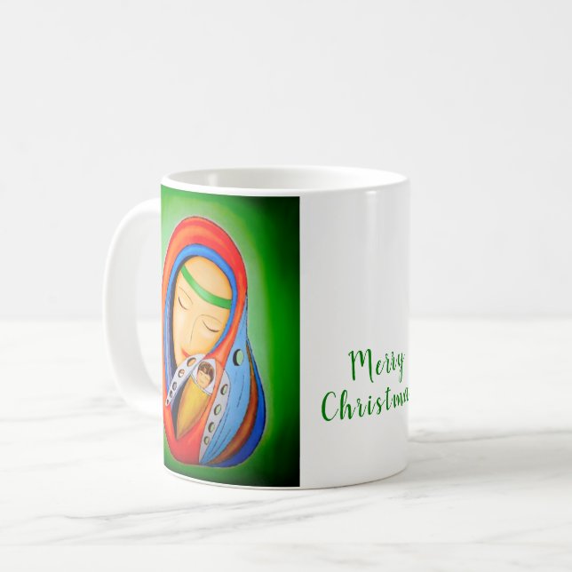 Taza De Café Clásico Mug Merry Christmas (Anverso izquierdo)
