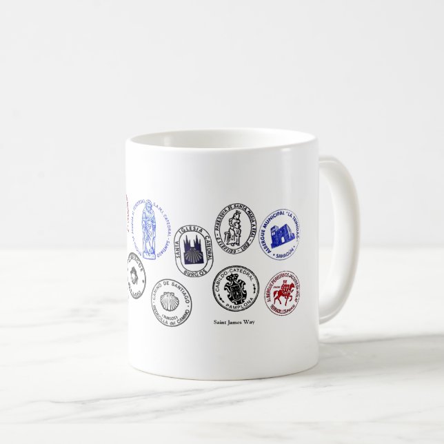 Taza De Café Clásico Mug Saint James Way (Anverso derecho)