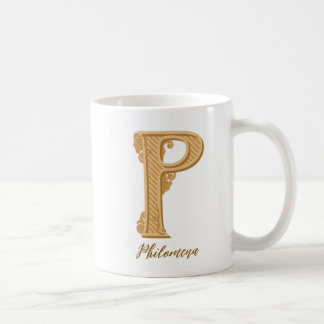Taza De Café Clásico P nombre inicial Coffee Mug