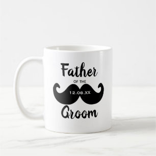 Taza De Café Clásico padre del bigote de Groom