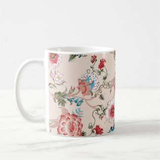 Taza De Café Clásico paisley y patrón de encaje fino, palo pers