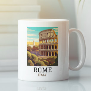 Taza De Café Clásico Roma Italia Coliseo Histórico