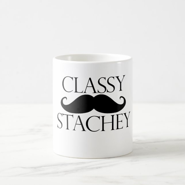 Taza De Café Clásico Stache Mustache (Centro)