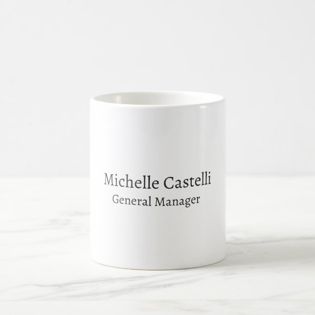 Taza De Café Clásico Único Profesional Simple (Centro)