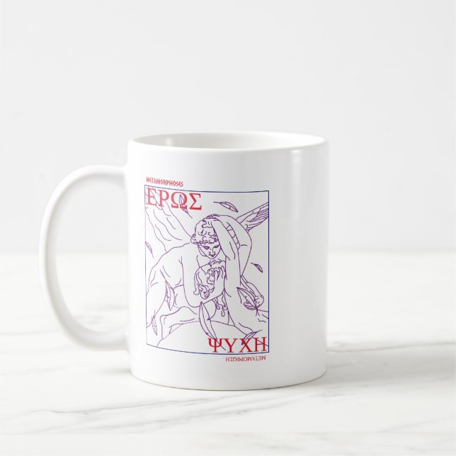 Taza De Café Clásicos De Mitología Griega Cupido Y Psique Único (Izquierda)