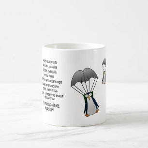 Taza De Café Clasificación científica para el pingüino en parac