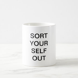 Taza De Café Clasifique a su uno mismo hacia fuera asaltan