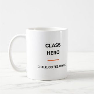 Taza De Café Class Hero Chalk Coffee Chaos Tasse