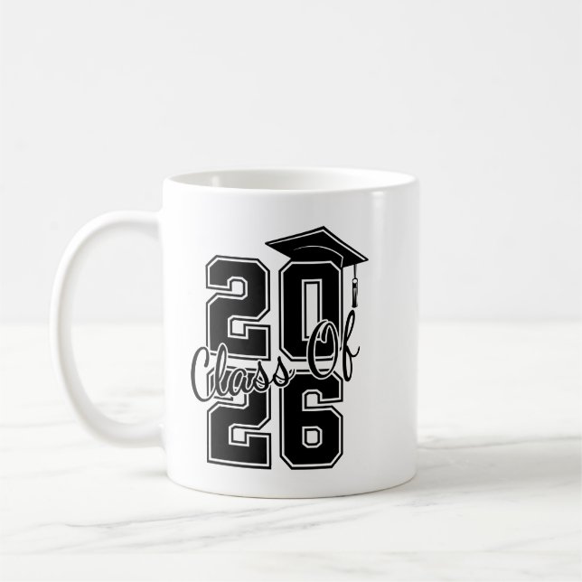 Taza De Café Class of 2025 Graduation Personalized Photo (Izquierda)