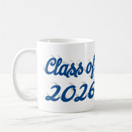 Taza De Café Class of 2026 blue script graduation 