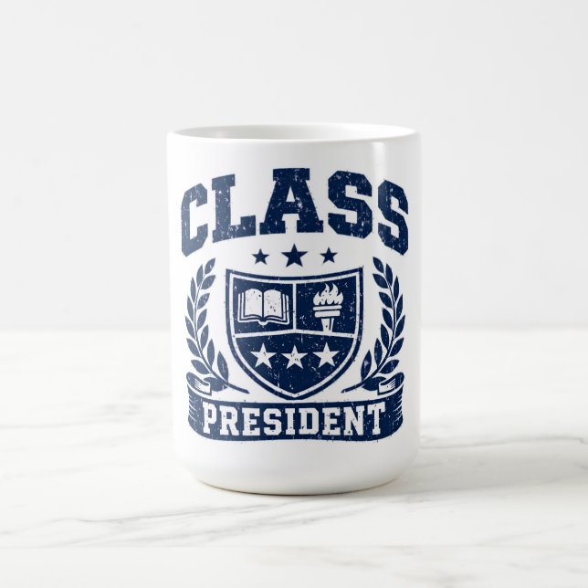 Taza De Café Class President – Student Leader Pride (Centro)