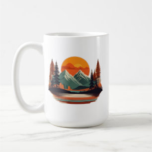 Taza De Café Classic 15 oz Mug - Serene Mountain Majesty