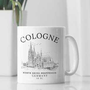 Taza De Café Classic Cologne Cathedral Germany Vista