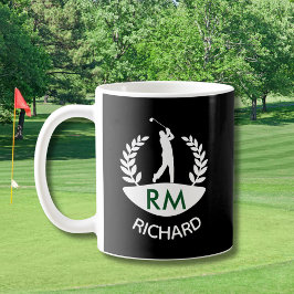 TAZA DE CAFÉ CLASSIC GOLFER MONOGRAM NAME