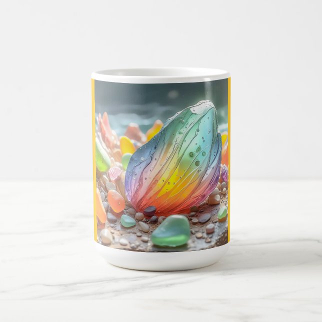 Taza De Café Classic Mug (beach Glass-5) (Centro)