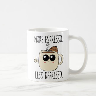 Taza De Café Classic Mug - More Espresso. Less Depresso.