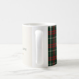 Taza De Café Classic Plaid Personalized Family Christmas Mug