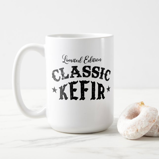 Taza De Café Classic Vintage Kefir T-Shirt (Con donut)