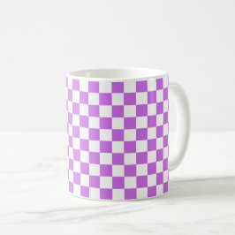 Taza De Café Classic visual magenta checkerboard