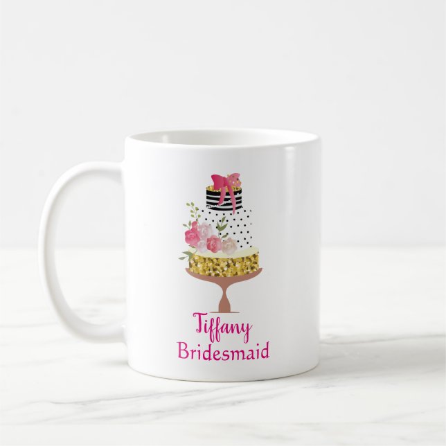 Taza De Café Classy Cake Bridesmaid (Izquierda)