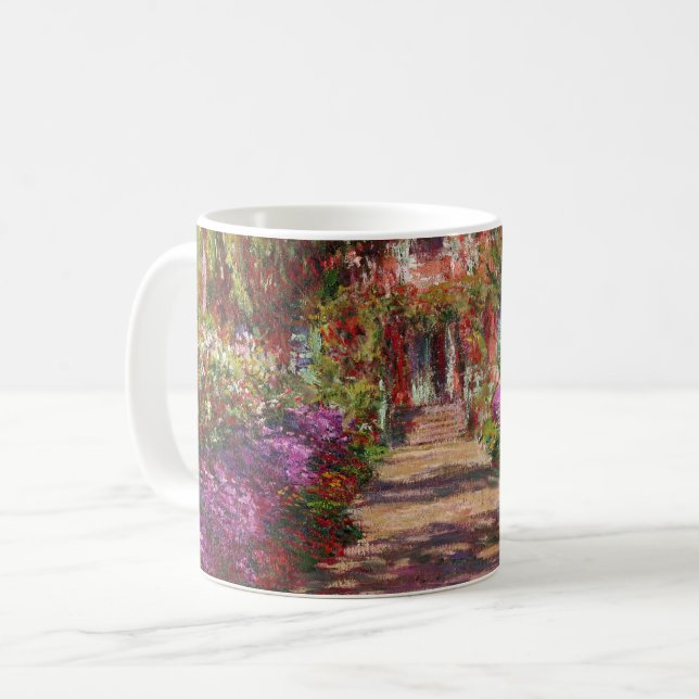 Taza De Café Claude Monet | A Pathway in Monet's Garden (Anverso izquierdo)